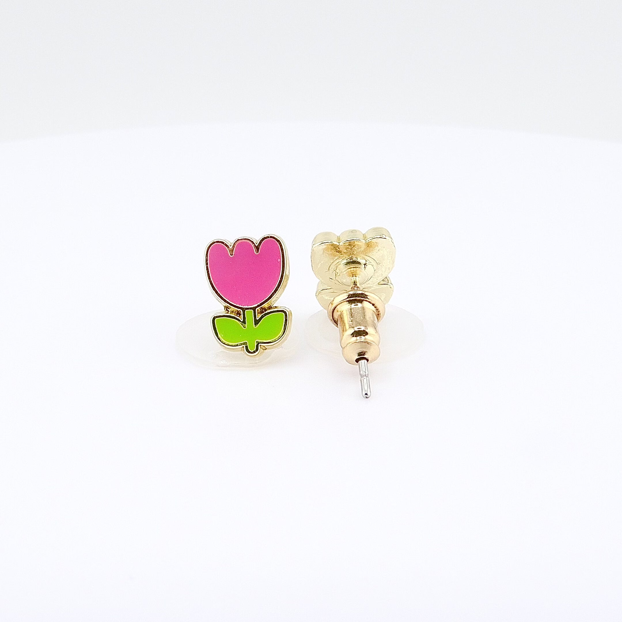 Kids Hypoallergenic Stud Earrings | Easter Tiny Tulip