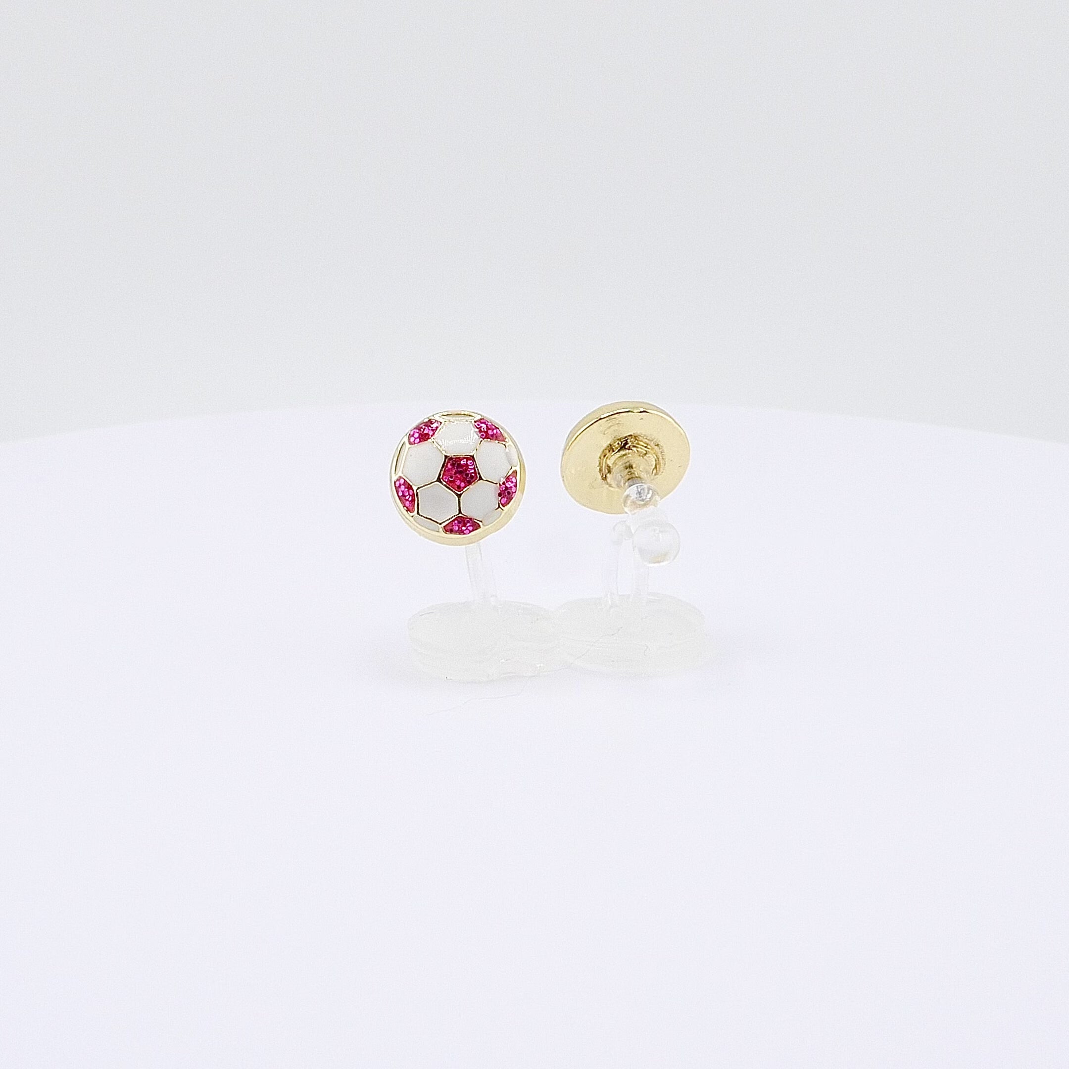 Kids Clip-on Earrings | Soccer Ball