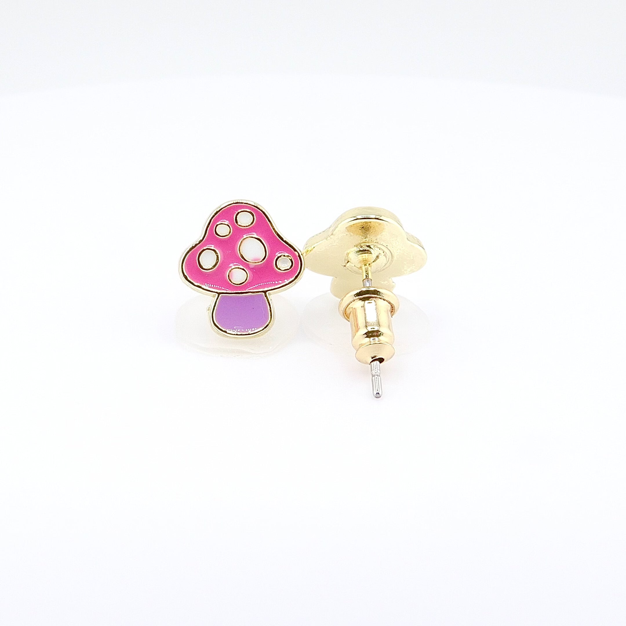 Kids Hypoallergenic Stud Earrings | Easter Mini Mushroom