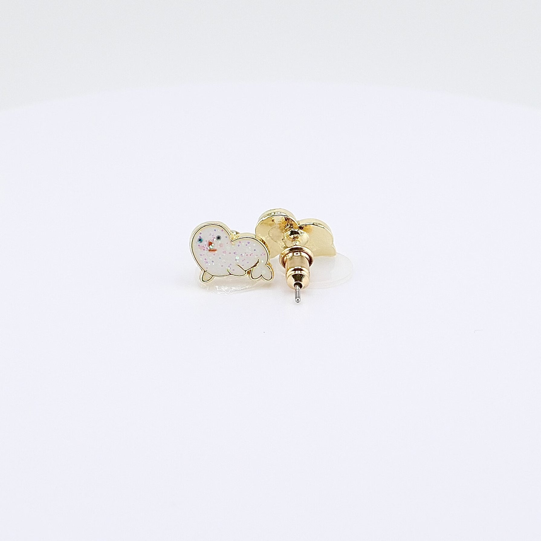 KIds Hypoallergenic Stud Earrings | Sealed with a Kiss | Seal