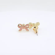 Kids Hypoallergenic Stud Earrings | Pretty Pink Bow