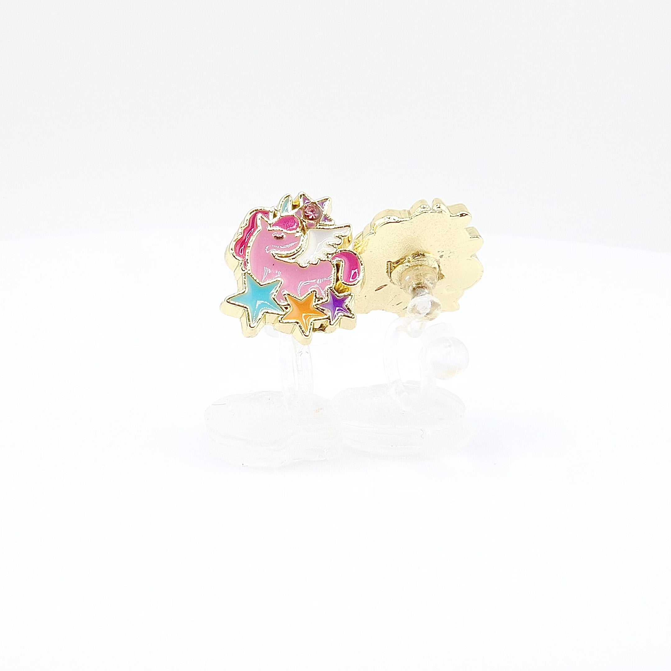 Kids Clip-on Earrings | Easter Wish Upon a Unicorn