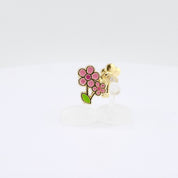 Kids Clip-on Earrings | Easter Little Pink Flower