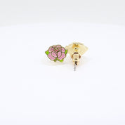 Kids Hypoallergenic Stud Earrings | Easter Blushing Pink Rose
