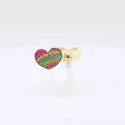 Kids Clip-on Earrings | Rainbow Heart